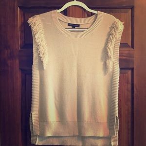 Banana Republic Sleeveless Fringe Sweater